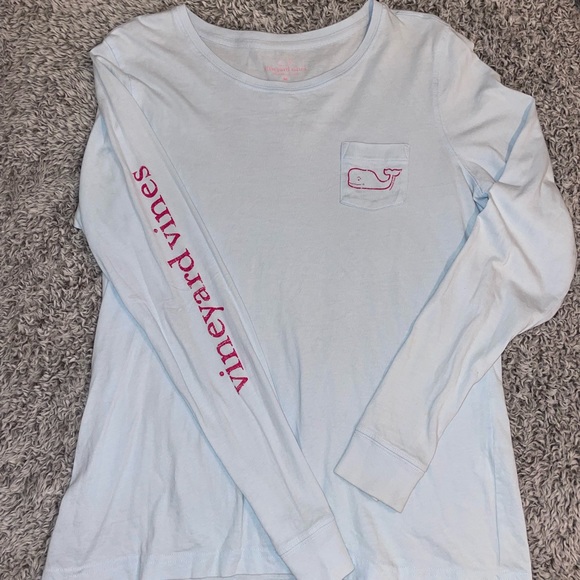 Vineyard Vines Blue and Pink Long Sleeve - Picture 6 of 7